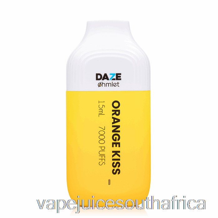 Vape Juice South Africa 7 Daze Ohmlet 7000 0% Zero Nicotine Disposable Orange Kiss